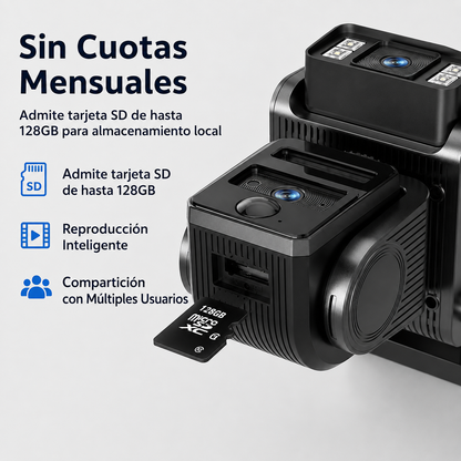 Cámara de Seguridad Panorámica | Vigilancia Inteligente 24/7
