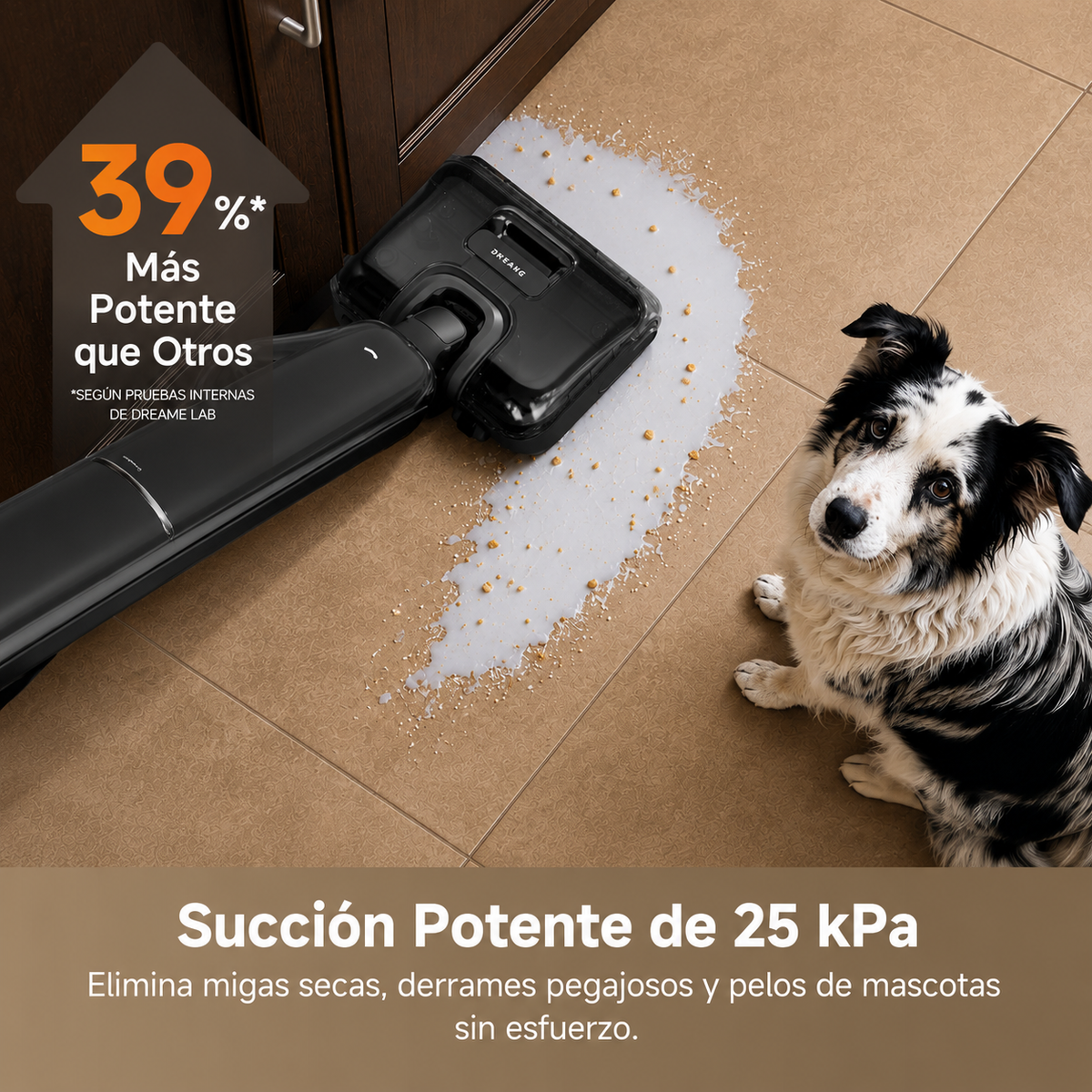 DREAME - Aspiradora Inalámbrica 2 en 1 Blanca (Superligera y Portátil)