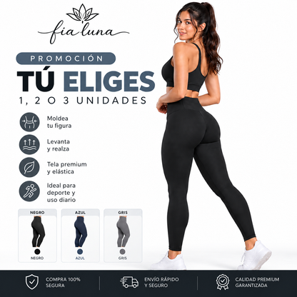 Calza Push Up Moldeadora de Tiro Alto, Define y Realza tu Figura