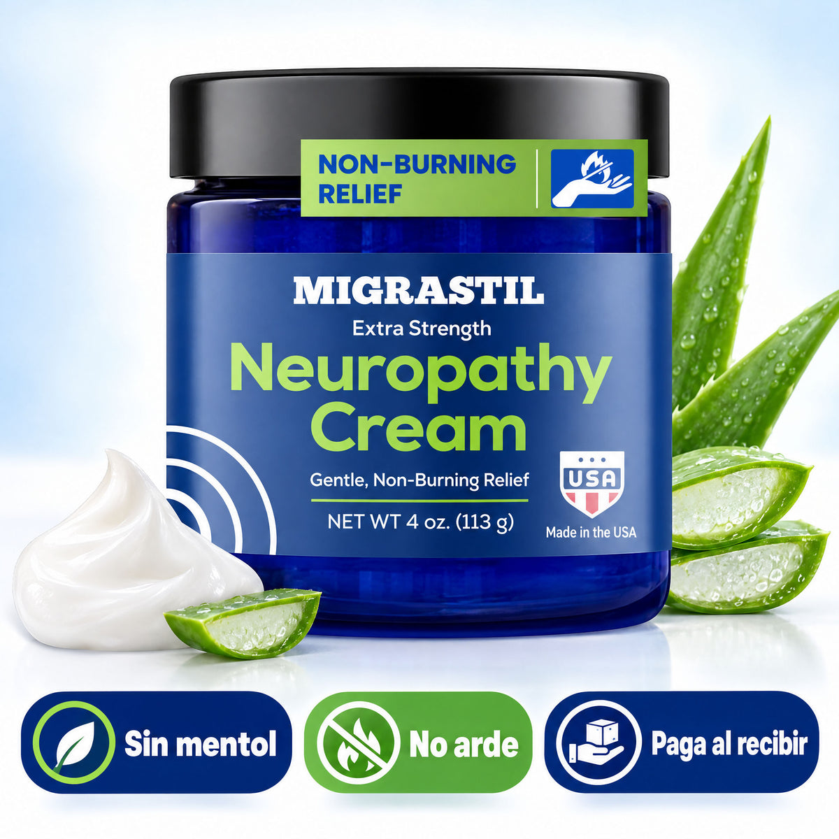 Migrastil crema para neuropatía sin mentol